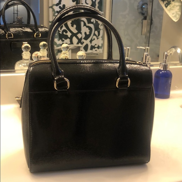 Kate Spade ♠️ patent black bow bag - Picture 3 of 7